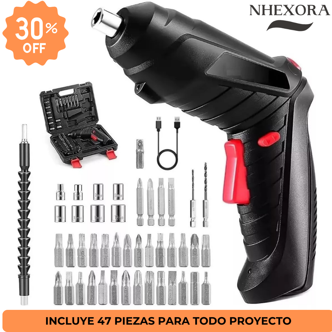 SpinFree™ Pack tornillador inalambrico + Linterna